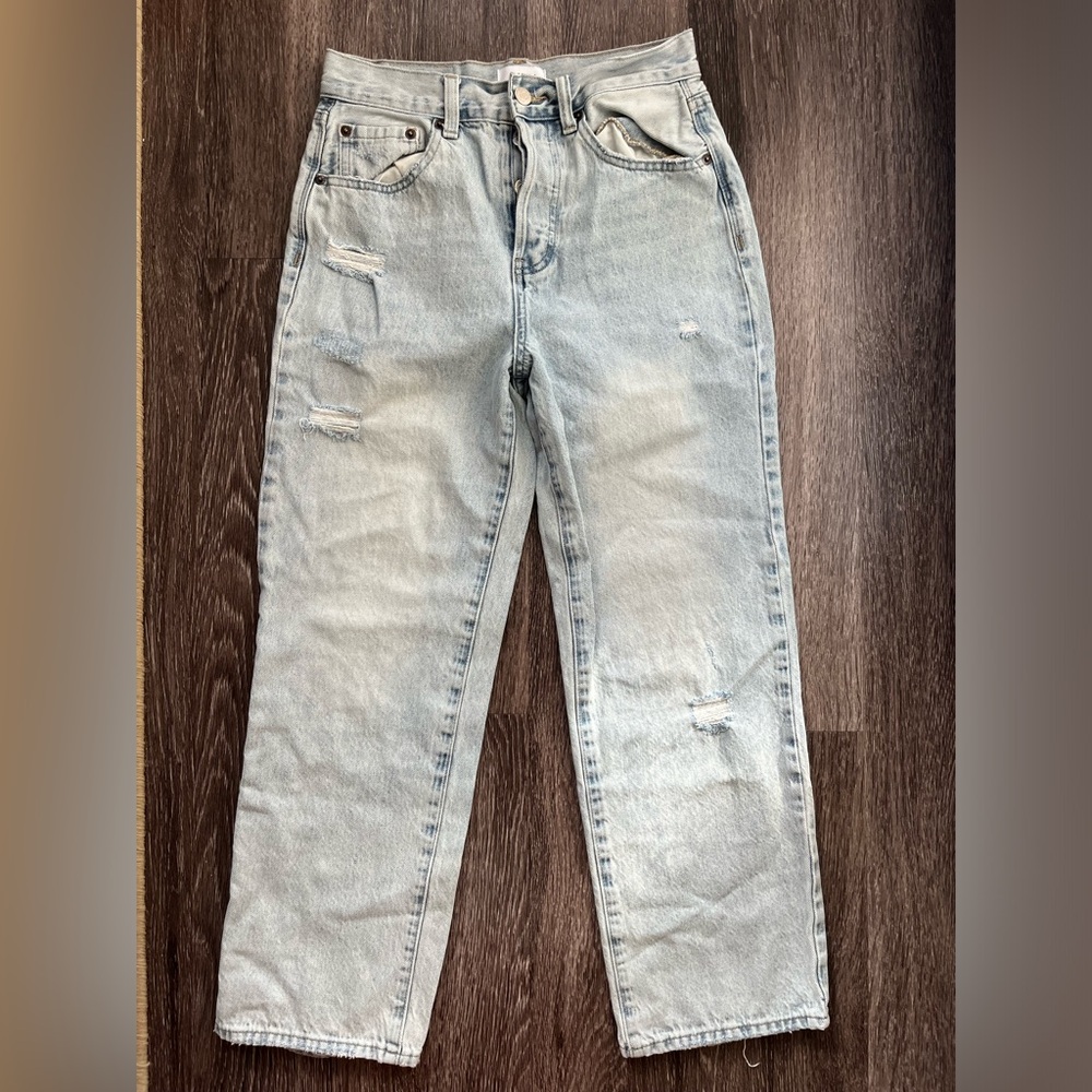 Pistola Cassie Crop Straight Light blue Jeans Size 26 - Picture 3 of 6